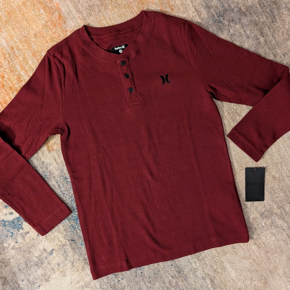 Hurley Long Sleeve Henley - NWT